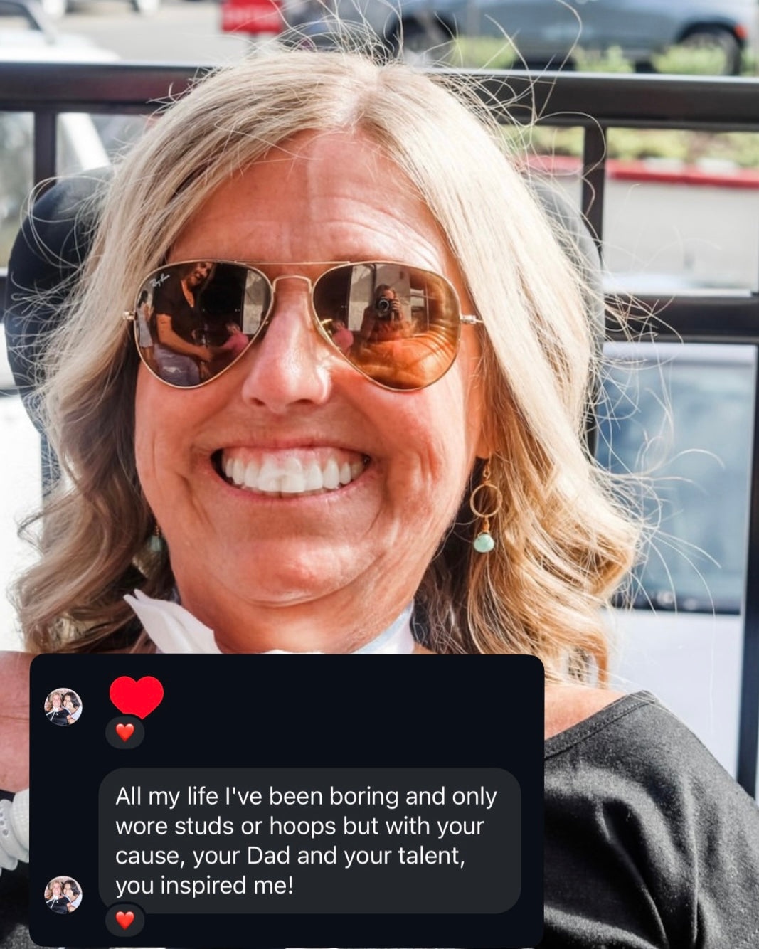 Always Laughing & Smiling ALS Warrior Jenn Necklace
