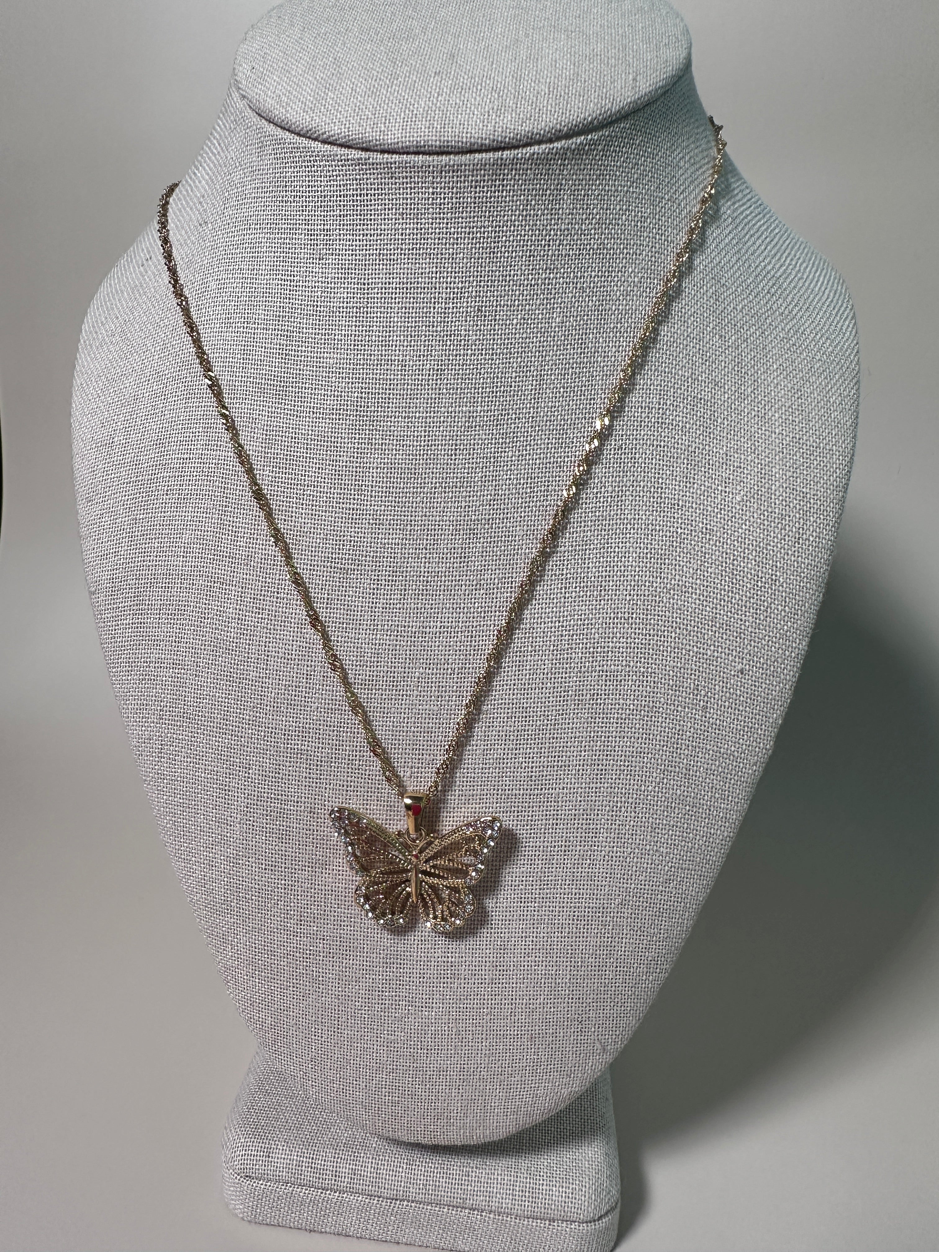 Love Is Like a Butterfly Necklace