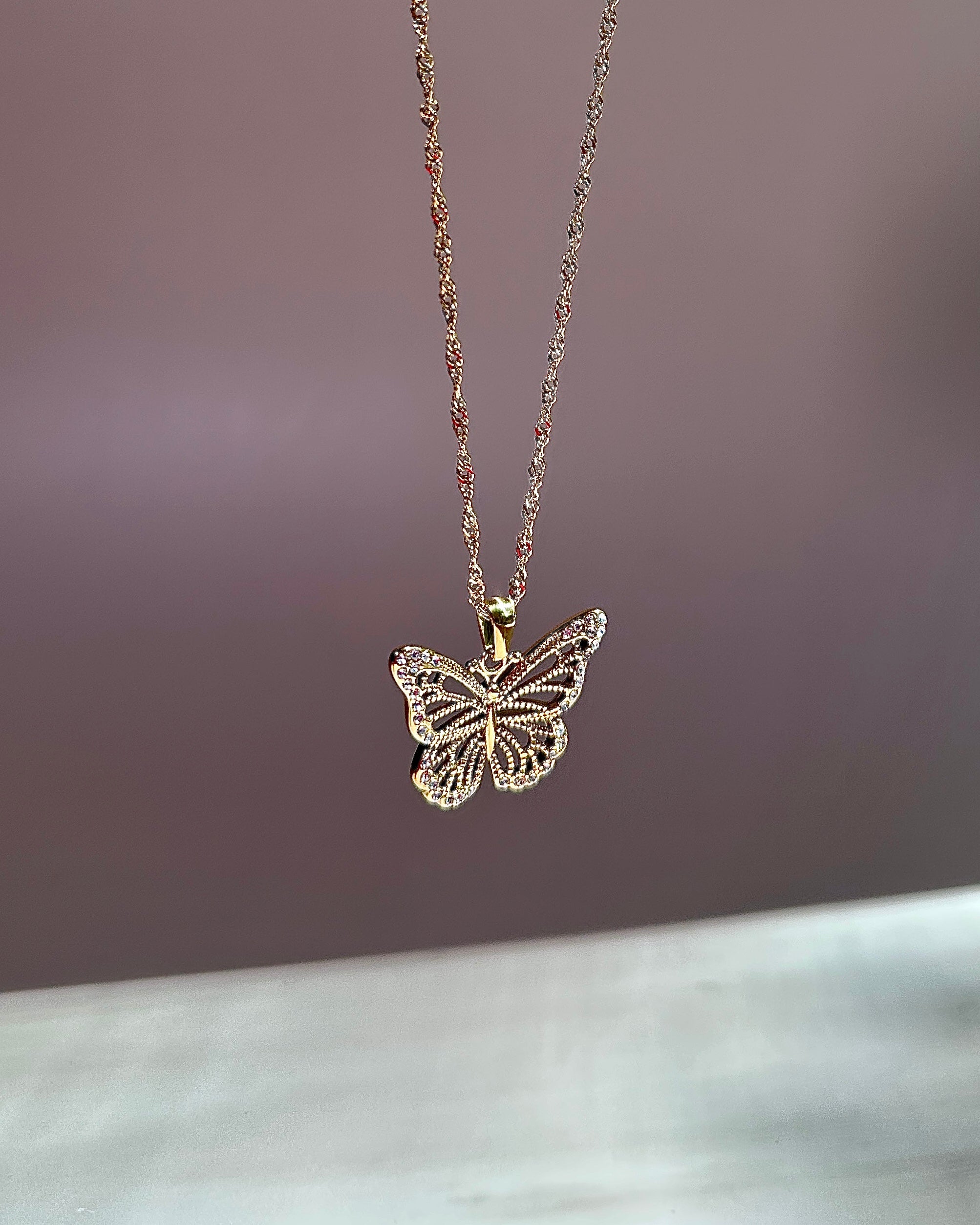 Love Is Like a Butterfly Necklace
