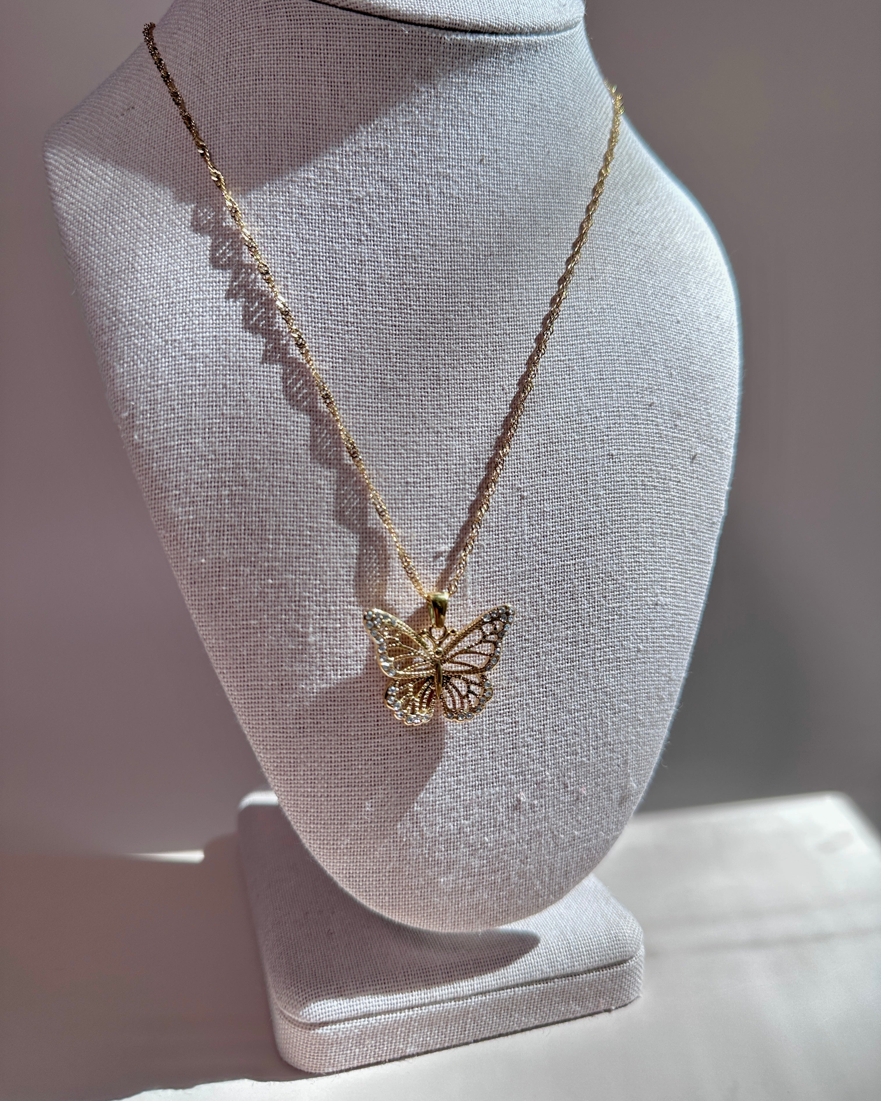 Love Is Like a Butterfly Necklace