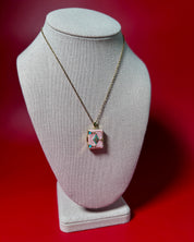 Book Locket Charm Necklace