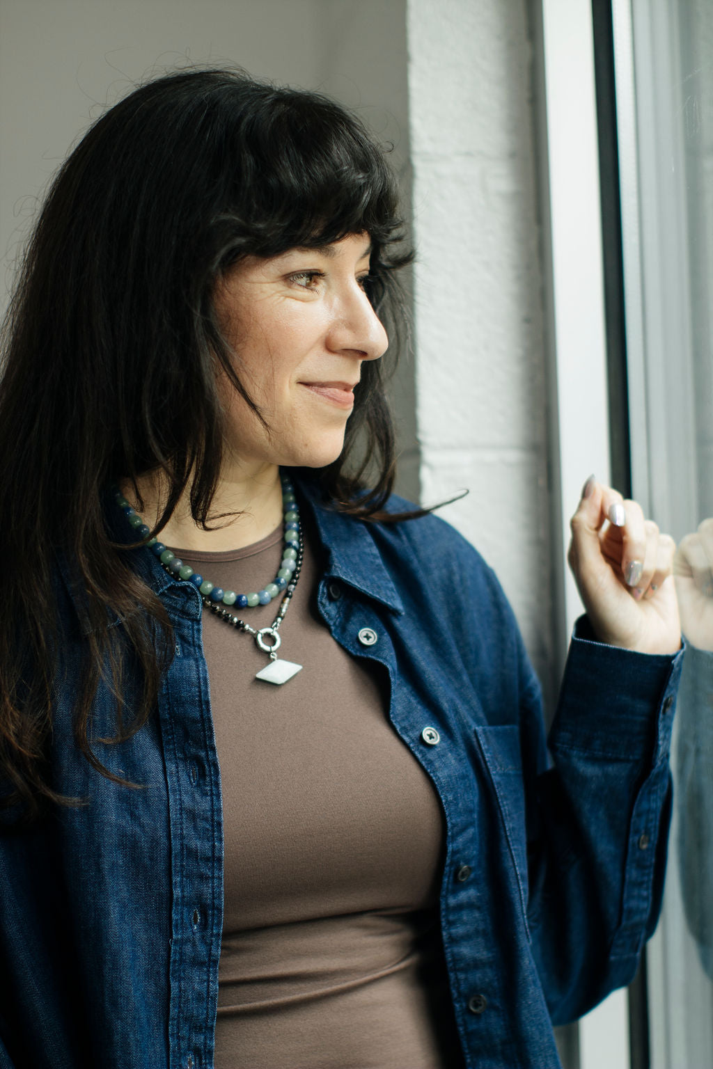 Sunset Tourmaline & Amazonite Necklace