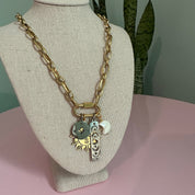 Chasing the Sun & Moon Celestial Charm Necklace