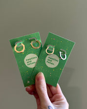 Everyday Stainless Steel Hinged Hoops