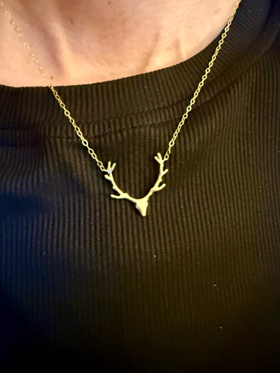 The Sara Bennett Deer Necklace