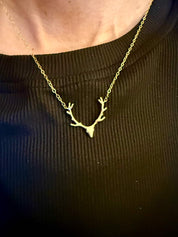 The Sara Bennett Deer Necklace