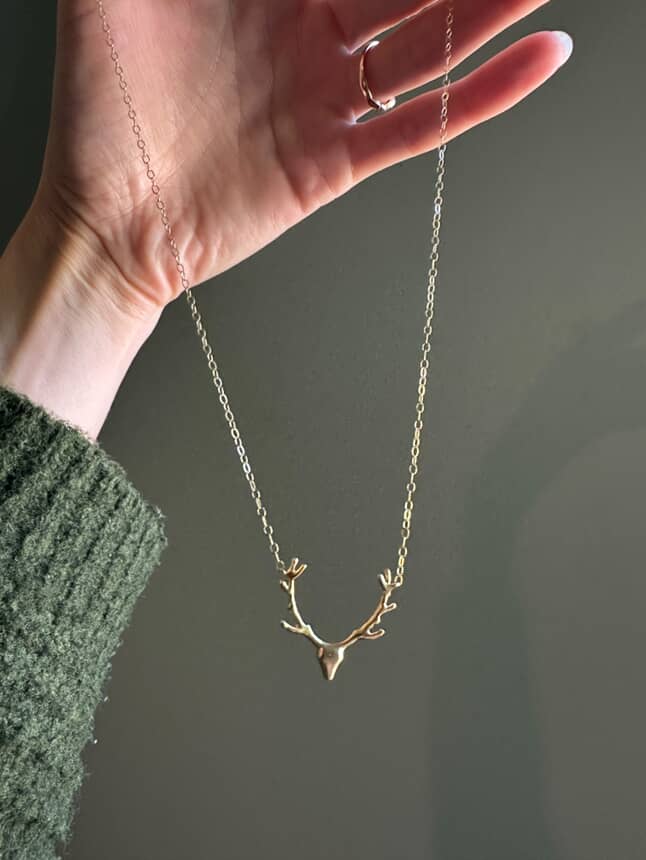 The Sara Bennett Deer Necklace
