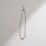 PVD Stainless Steel Paperclip Charm Keeper Necklace