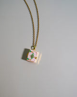 Book Locket Charm Necklace