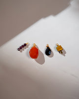 Fall Gemstone Charms – Carnelian, Garnet, Smoky Quartz & Tiger's Eye