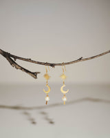 Celestial Pearl Drop Earrings