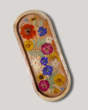 pressed floral tray