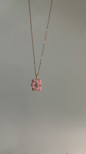 Book Locket Charm Necklace