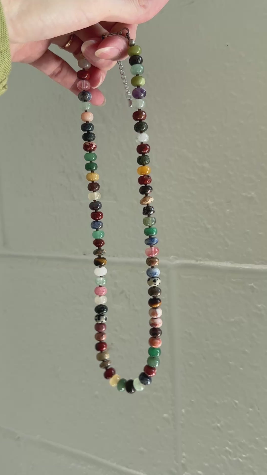 Multi Gemstone Beaded Necklace